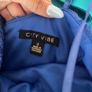 City Vibe Royal Blue Formal Dress